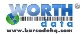 Worth Data Logo - barcodehq.com